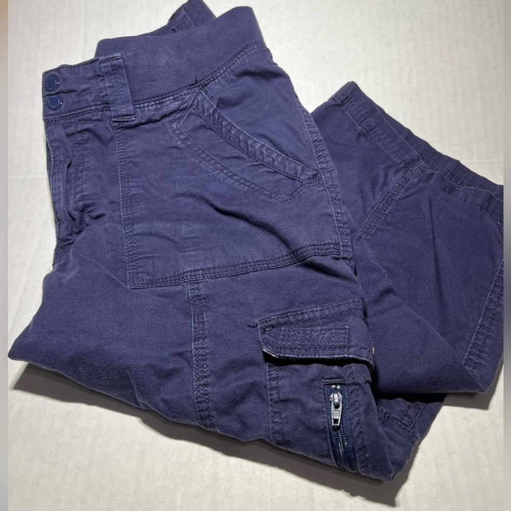 Lee Easy Fit Blue Capris Size 14 Petite